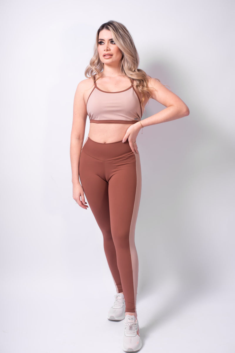 Calça Legging Azzam Capuccino Compression