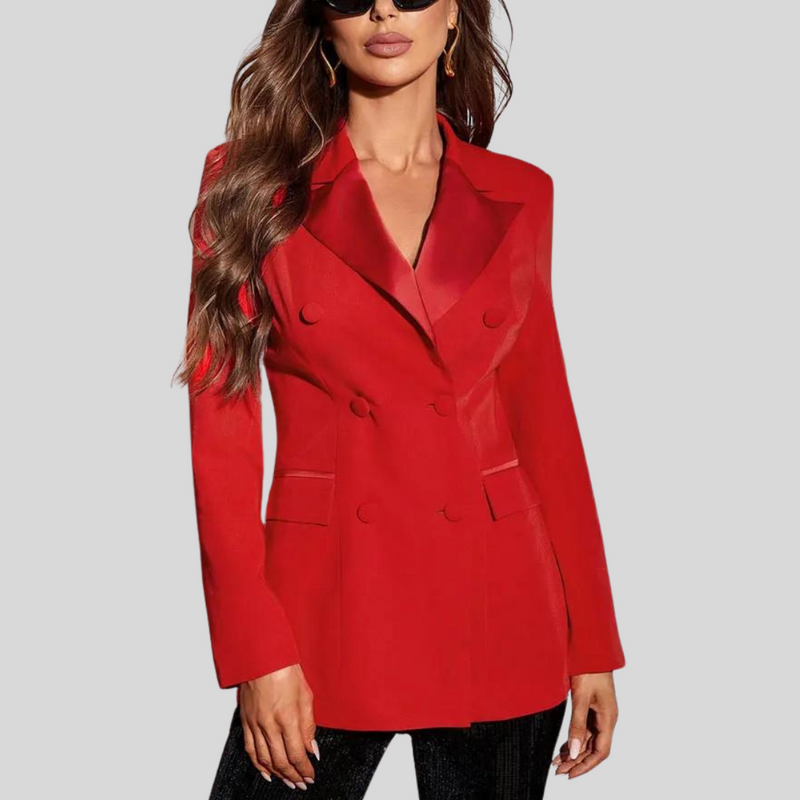 Blazer Vermelho Alfaiataria Hanna