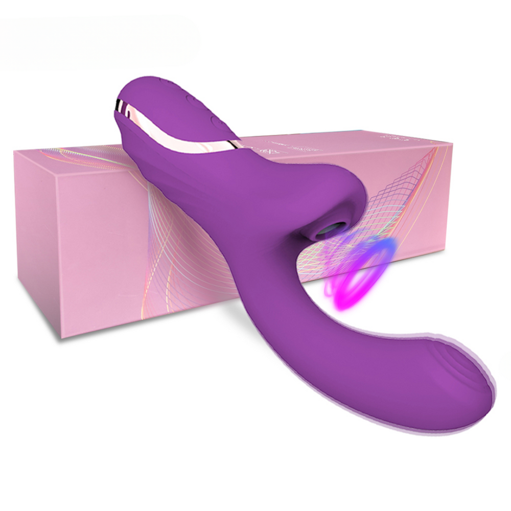 Vibrador Dual clitóris oral vácuo estimulador ponto G