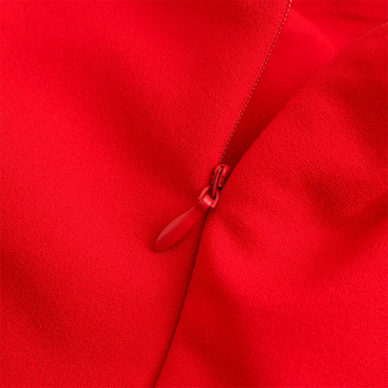 Vestido Vermelho Midi Virgínia