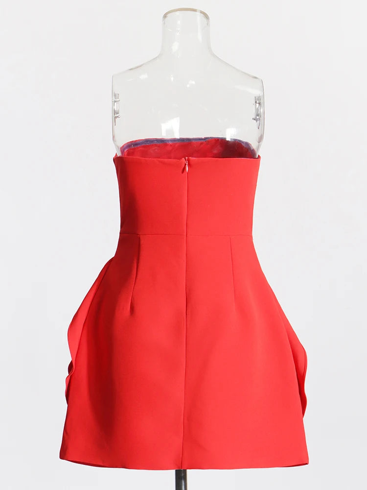 Vestido Curto Vermelho Sophie