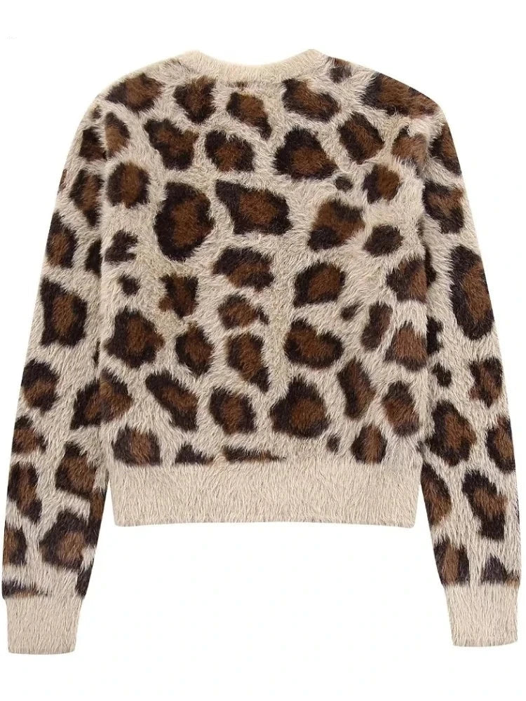 Casaco Cardigan Leopardo