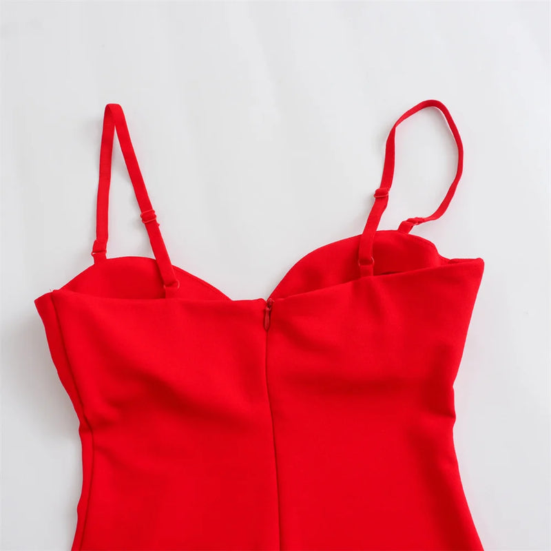 Vestido Vermelho Midi Virgínia