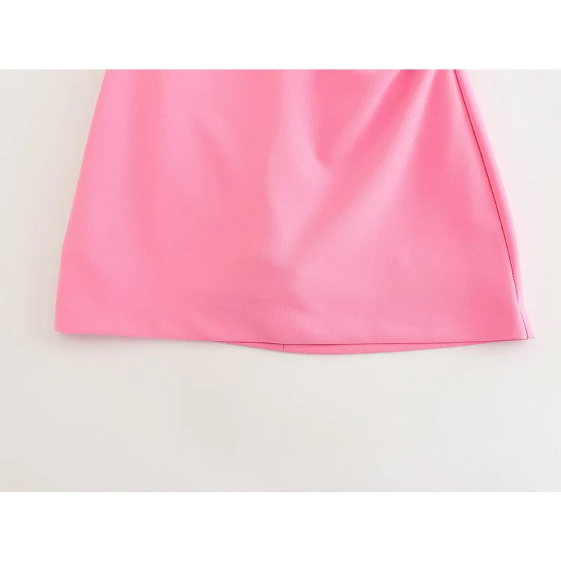 Vestido Curto Rosa Alline