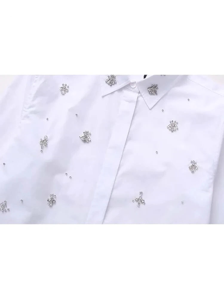 Camisa Branca com Aplicações Lígia