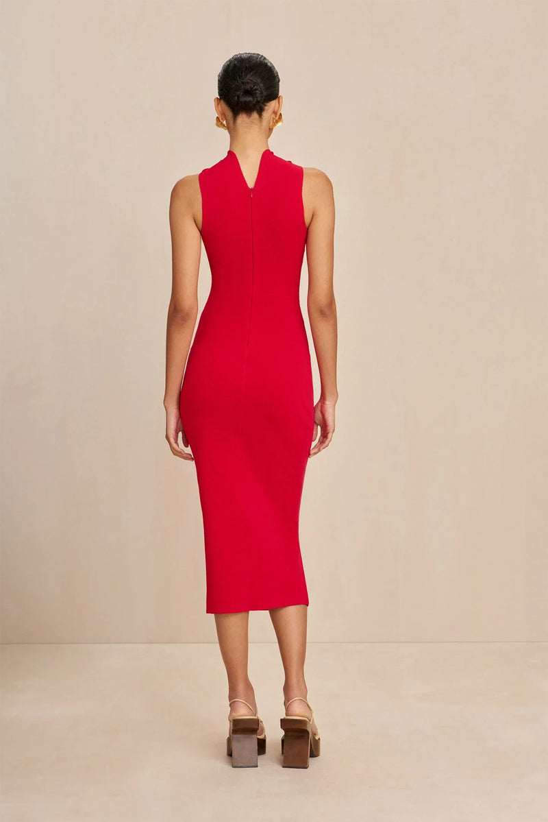 Vestido Vermelho Midi Sabrine