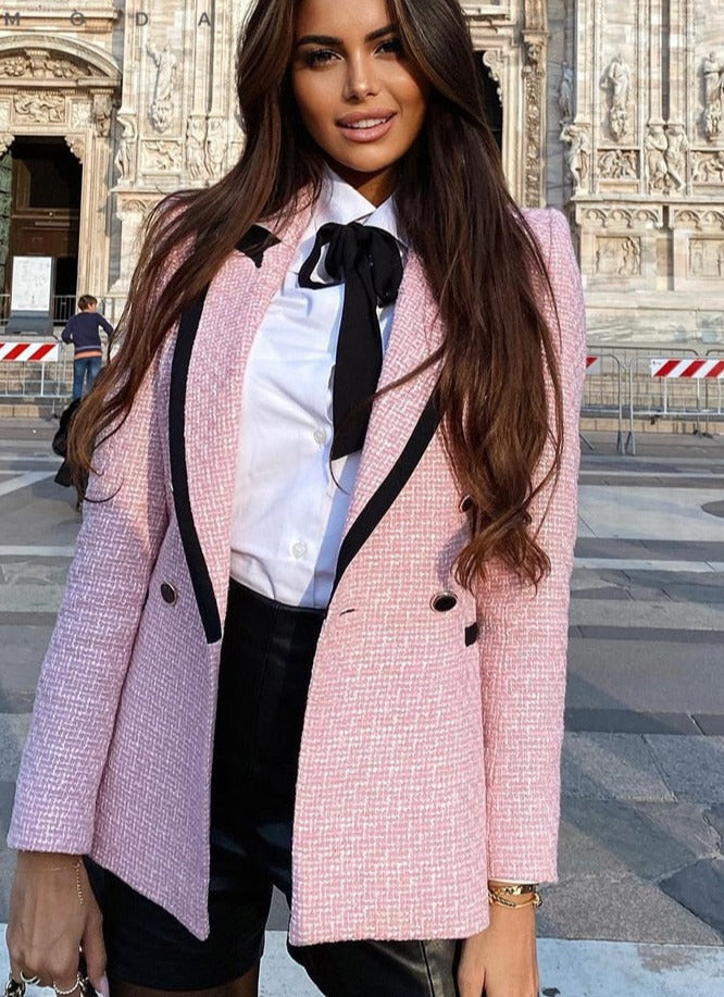 Blazer Duo Tweed Rose