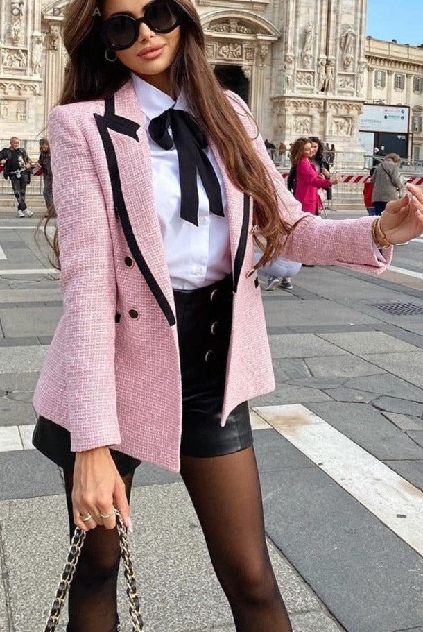 Blazer Duo Tweed Rose