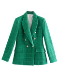 Blazer Mariah (Verde e Rosa Pink)