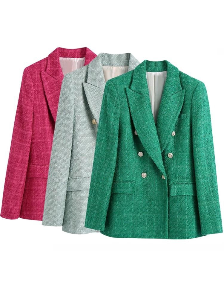 Blazer Mariah (Verde e Rosa Pink)